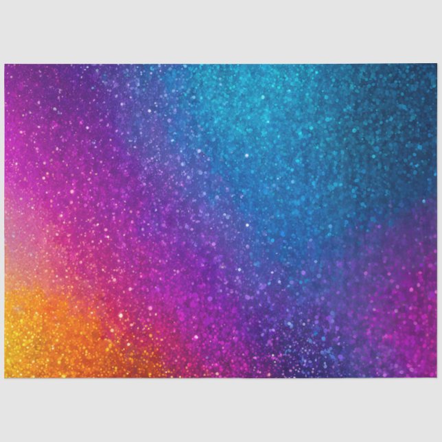 Farbiges Glitzer Kunstpapier Seidenpapier (Vorderseite)
