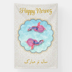 Farbiges Glück Norooz Mubarak Fisch Orientisches M Banner