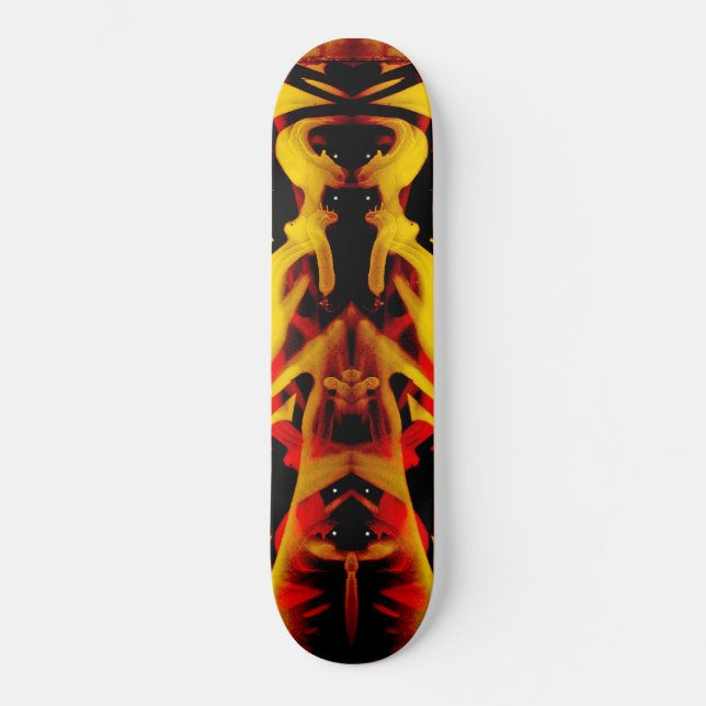 Farbiges Graffiti-Muster Skateboard (Vorderseite)