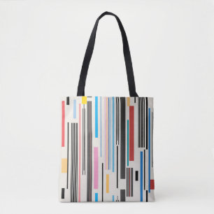 farbiges Grafikmuster verschiedener Streifen Tasche