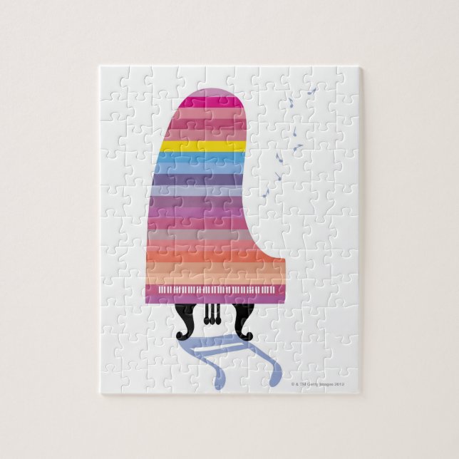 Farbiges Grand Piano (Vertikal)