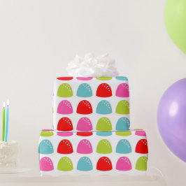 Farbiges Gumdrop-Muster - Retro-Bonbondesign Geschenkpapier