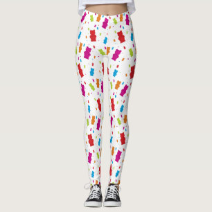 Farbiges Gummibärentelefon Leggings