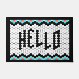 Farbiges Hallendesign Fußmatte