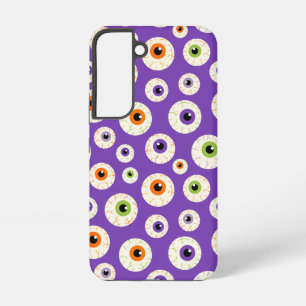 Farbiges Halloween-Eyeballs-Muster Samsung Galaxy Hülle