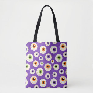 Farbiges Halloween-Eyeballs-Muster Tasche