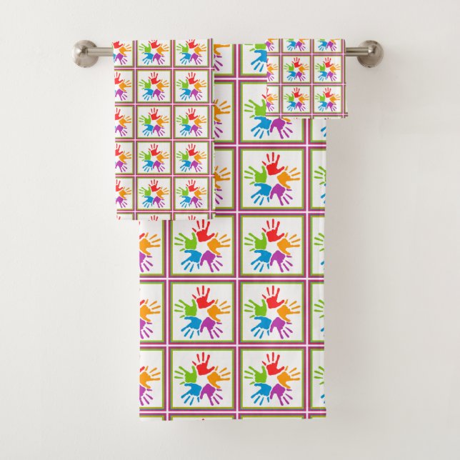 Farbiges Handtuchhandtuch Set (Insitu)