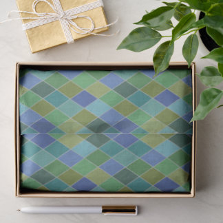 Farbiges Harlequin-Diamanten-Zinnpapier Seidenpapier
