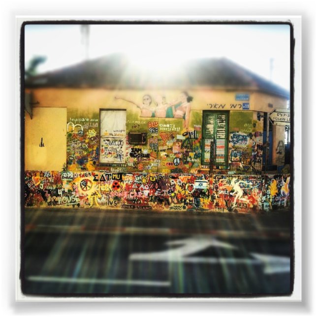 Farbiges Haus Fotodruck (Vorne)