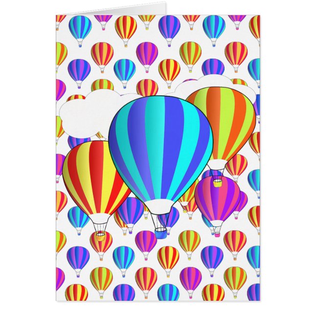 Farbiges Heißluftballonmuster (Vorne)