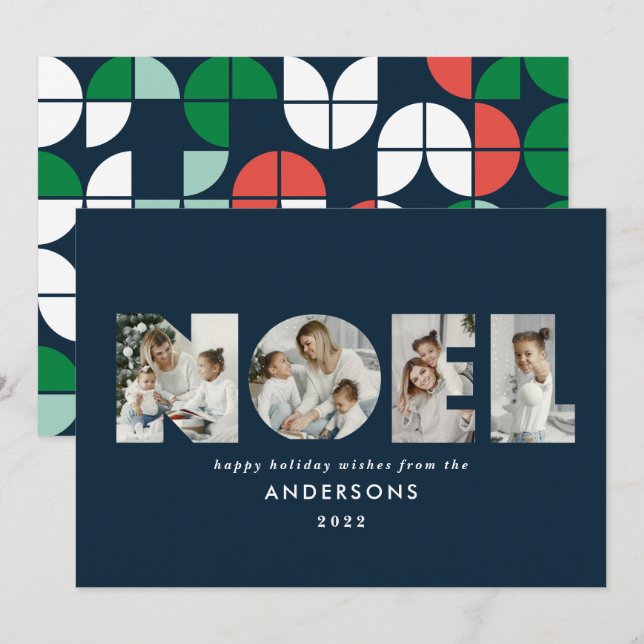 Farbiges helles Weihnachten Weihnachtsgeometrie 4  (Vorne/Hinten)