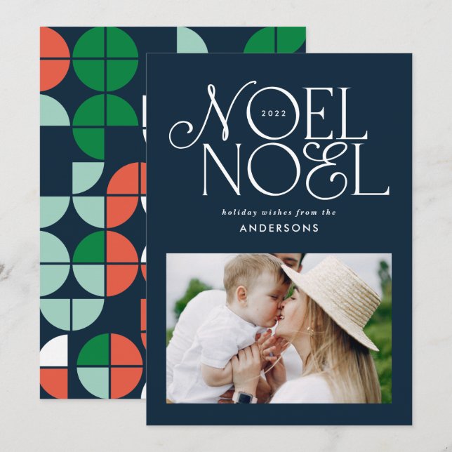 Farbiges helles Weihnachten Weihnachtsgeometrische (Vorne/Hinten)