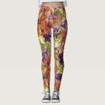 Farbiges Herbstmuster Leggings<br><div class="desc">Farbenfrohe Herbstfallen florale Muster Leggings mit einem hübschen, femininen, rustikalen Hütte Muster von Herbst-Blume in Pflaumentönen lila, gebrannt Orange, Safrangelb und Salbei Grün. Bitte kontaktieren Sie uns unter cedarandstring@gmail.com , wenn Sie Hilfe beim Design benötigen.</div>