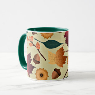 Farbiges Herbstmuster Tasse