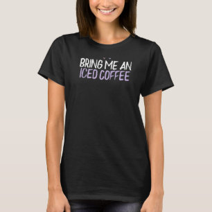 Farbiges Herz bringt mir einen Kaffee-Sprichwort-J T-Shirt