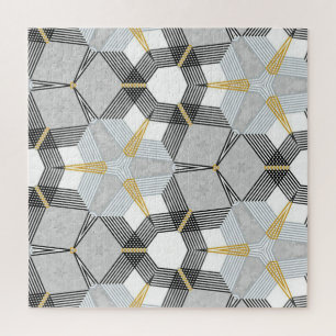 Farbiges Hexagon-Quadrat: geometrisches Kaleidosko