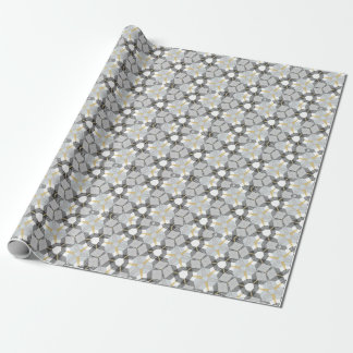 Farbiges Hexagon-Quadrat: geometrisches Kaleidosko Geschenkpapier