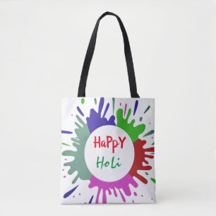 Farbiges Holi-Muster Tasche