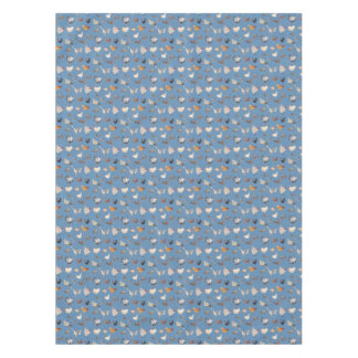 Farbiges Hühnermuster Denim Blue Tischdecke