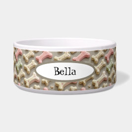 Farbiges Hundebandsmuster Napf