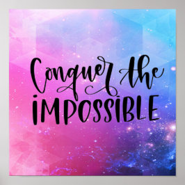 Farbiges inspirierendes Zitat-Poster Poster