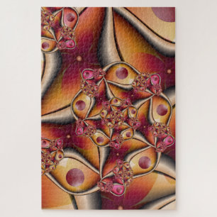 Farbiges Joy Abstrakt Red Orange Fantasy Fraktal