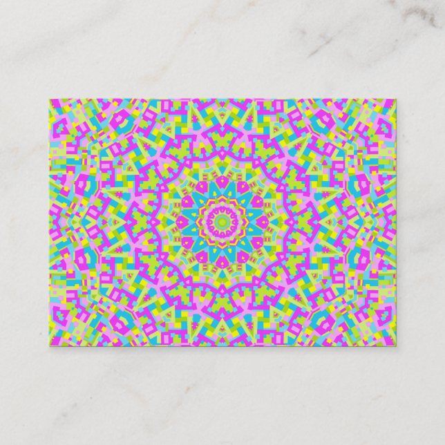 Farbiges Kaleidoskop 010 Visitenkarte (Vorderseite)