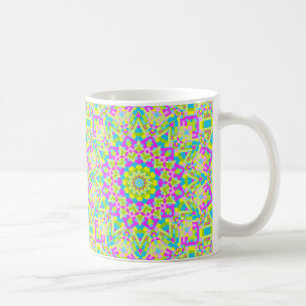 Farbiges Kaleidoskop 02 Kaffeetasse