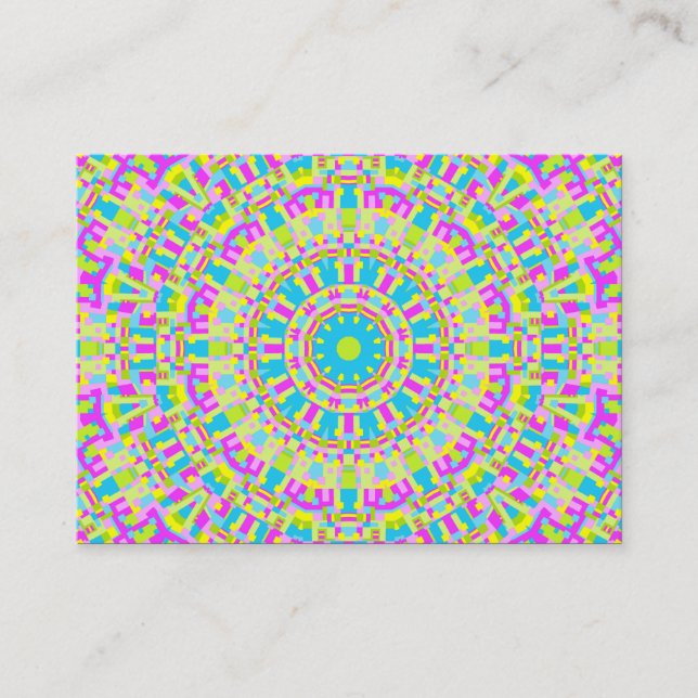 Farbiges Kaleidoskop 06 Visitenkarte (Vorderseite)