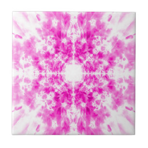 Farbiges Kaleidoskop-Muster Fliese