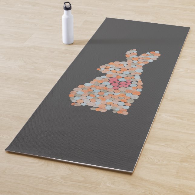 Farbiges Kaninchen Yogamatte (Beispiel)