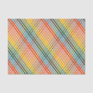 Farbiges Kariertes Tissue Paper Seidenpapier