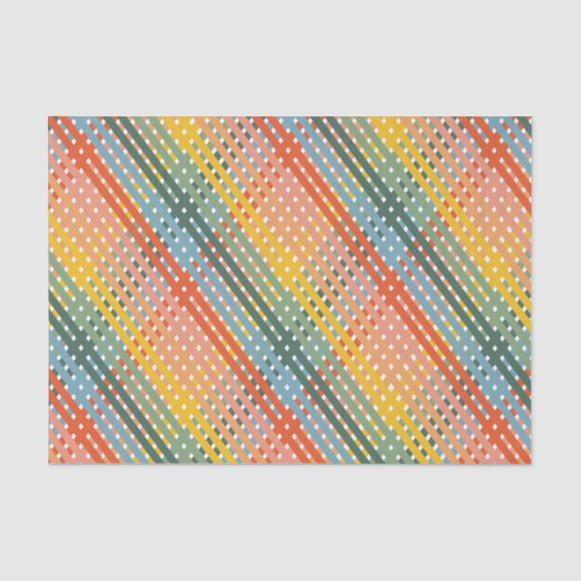 Farbiges Kariertes Tissue Paper Seidenpapier (Vorderseite)