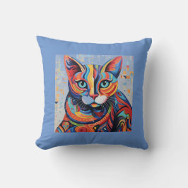 Farbiges Katzenpolster Kissen