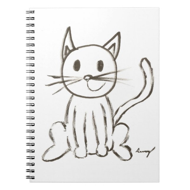 Farbiges Kitty-Notebook Notizblock (Vorderseite)