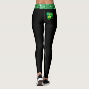 Farbiges Kleeblatt mit Pinch Print Stretchy Leggings