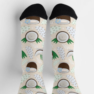 Farbiges Kokosmuster Socken