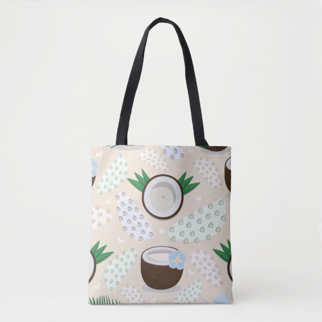 Farbiges Kokosmuster Tasche (Vorderseite)