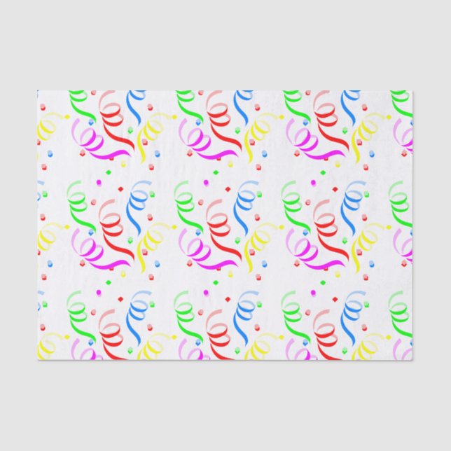 Farbiges Konfetti-Tissue Seidenpapier (Vorderseite)