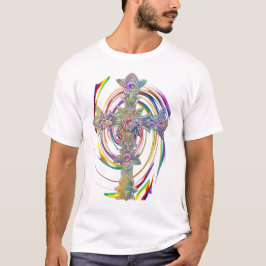 Farbiges Kreuz mit Liebe ist Liebe Schmetterlinge T-Shirt