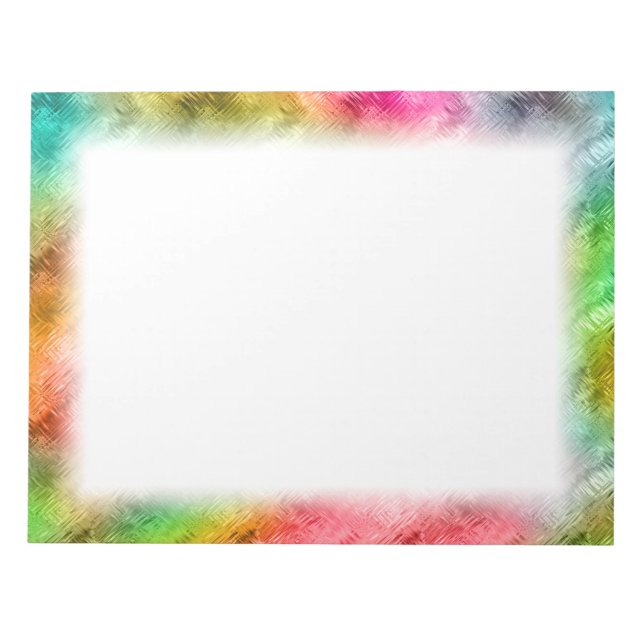 Farbiges Kristallglas-Muster Notizblock (Vorderseite)