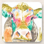 Farbiges Kuhdesign Untersetzer<br><div class="desc">Farbiges Kuhdesign. Künstler: Jennifer Goldberger. Bild-ID: 109109GG.</div>