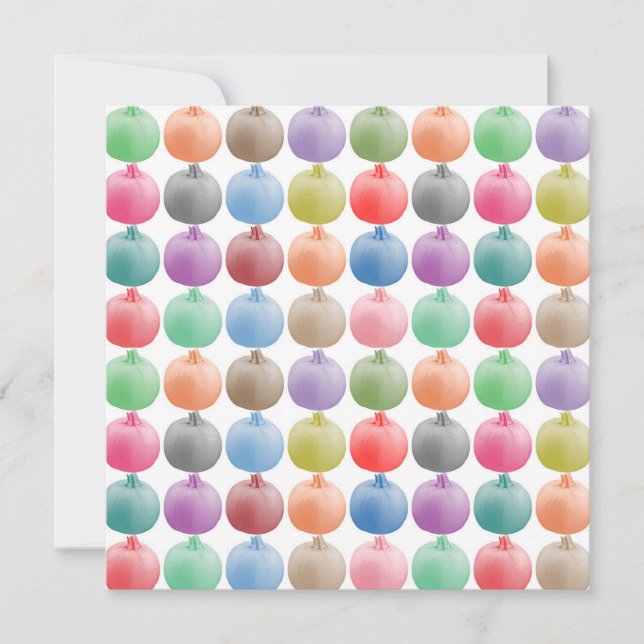 Farbiges Kürbismuster (Vorderseite)