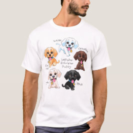 Farbiges Labrador Retriever Puppy Pack, Niedlicher T-Shirt