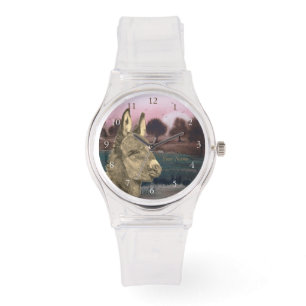farbiges landschaftlich lebensechtes Bild des nied Armbanduhr