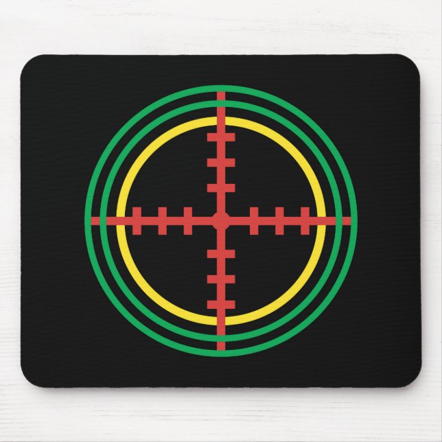 Farbiges LaserTarget Mousepad (Vorne)