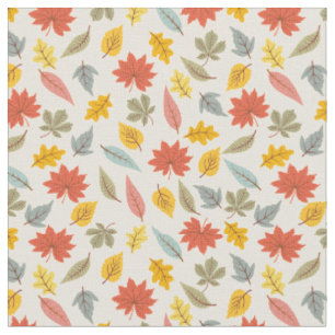 Farbiges Leaf Fall Pattern Stoff