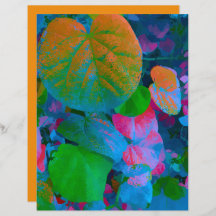 Farbiges Leaf Image Scrapbooking Papier