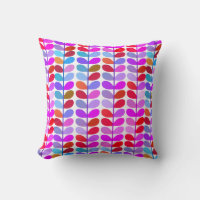 Farbiges Leaf Muster Boho Throw Kissen