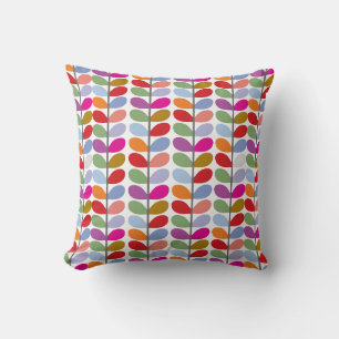 Farbiges Leaf Muster Boho Throw Kissen